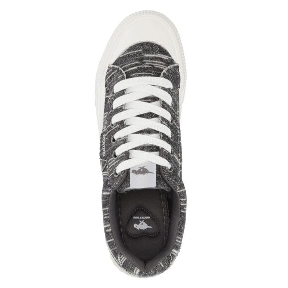 Rocket Dog Women's Grey Cecila Egan Cotton Lace-up Sneakers Size 8.5 NIB - Picture 3 of 14